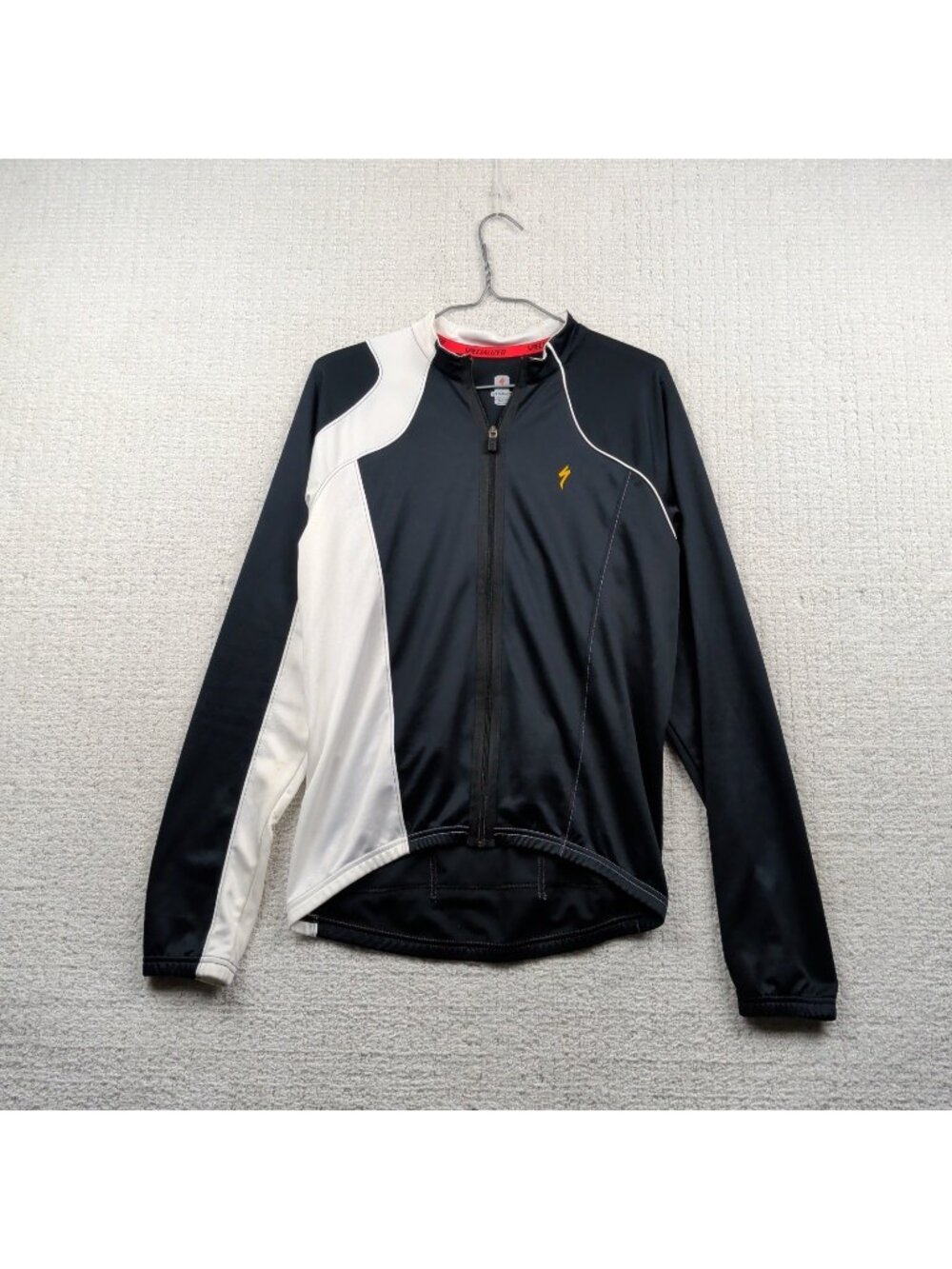 Specialized Cycling Jacket Performance Mens Sz M Full Zip Black / White Read